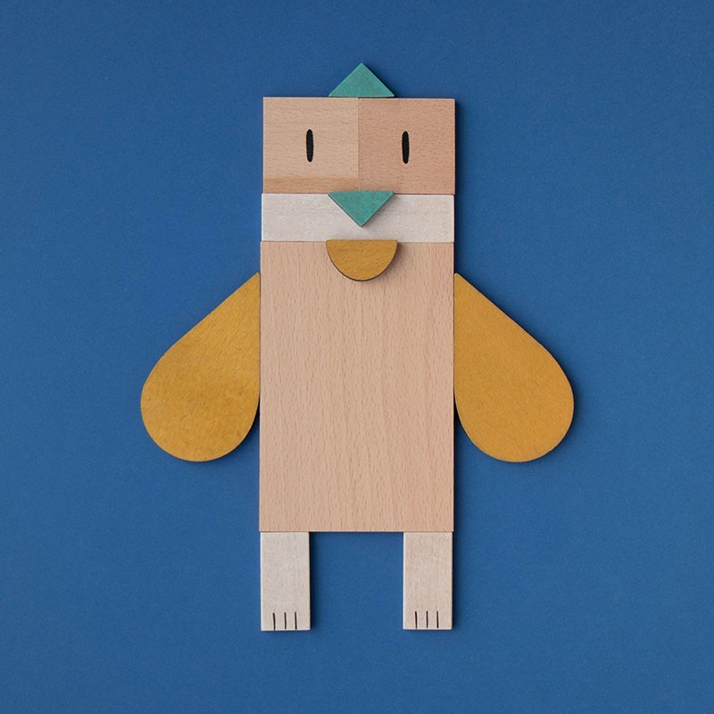 Juego de composición de madera